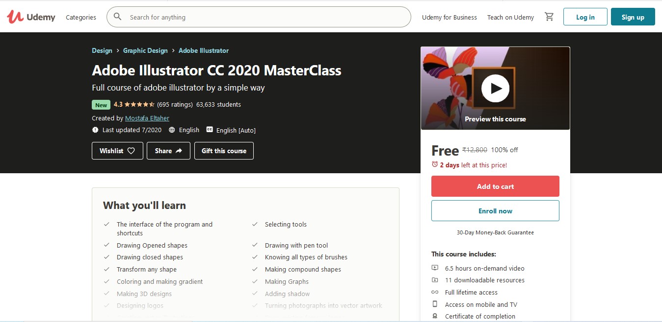 Adobe Illustrator CC 2020 MasterClass – Enroll Now