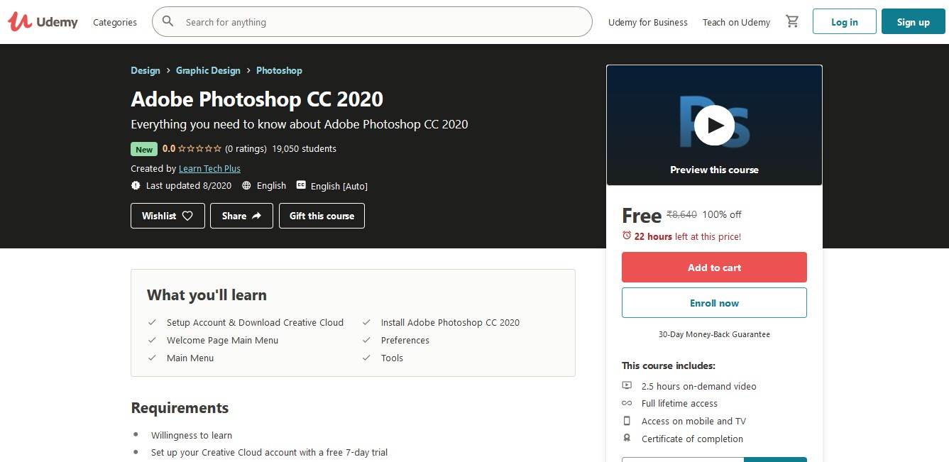 Adobe Photoshop CC 2020 – Enroll Now