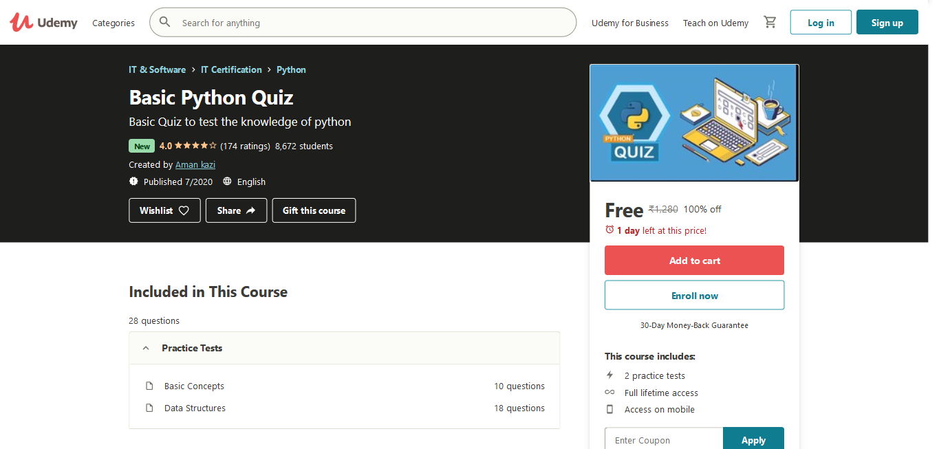 Basic Python Quiz