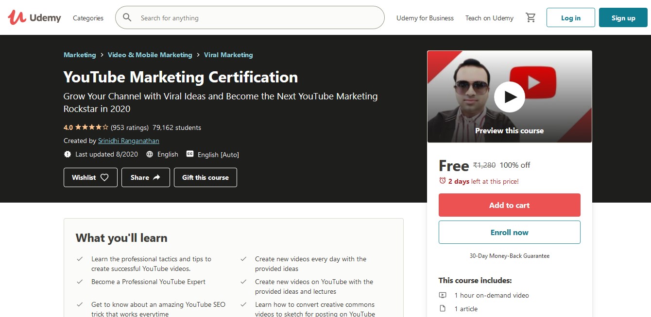 YouTube Marketing Certification