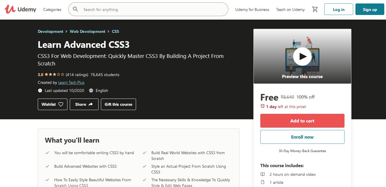 Learn Advanced CSS3 Course