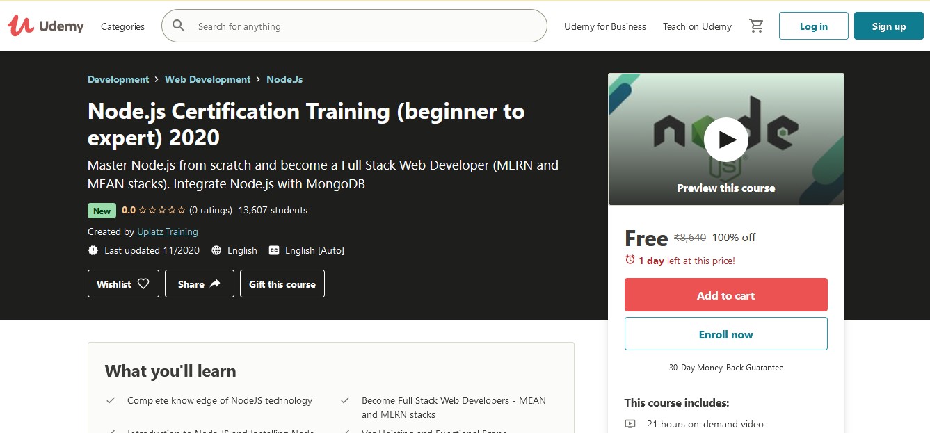 node js course node js course